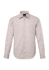 LOOK LONG SLEEVE KENT COLLAR MODERN FIT UP TO - Shirt - dark beige