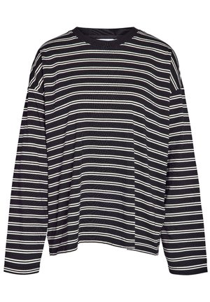 Noisy May, NMEMBER STRIPE - Langærmet T-shirt - black/white