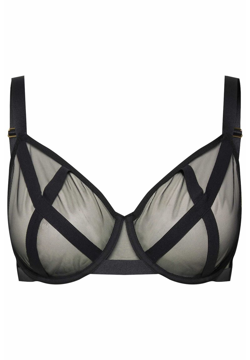 Ulla Popken - Biustonosz z fiszbiną/czarny - Zalando.pl