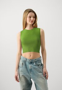 JDY JDYCIRKELINE CROP - Top - piquant green