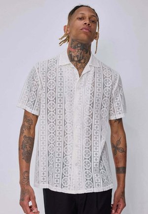 FRILIVIN, CHEMISE DENTELLE - Chemise - blanc