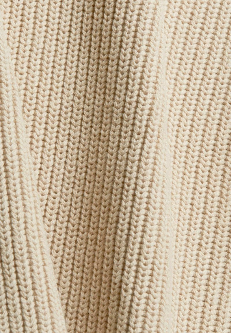 Damen Strickjacken | edc by Esprit ROLLKRAGEN MIT SEITLICHEN BINDEBÄNDERN Strickpullover beige - GU03194 Damen Strickjacken | edc by Esprit ROLLKRAGEN MIT SEITLICHEN BINDEBÄNDERN Strickpullover beige - GU03194