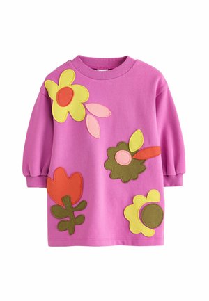 Next, LONG SLEEVE SWEAT DRESS - Hverdagskjole - purple flowers