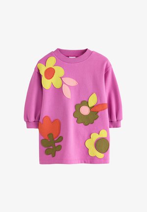 Next, LONG SLEEVE SWEAT DRESS - Hverdagskjole - purple flowers