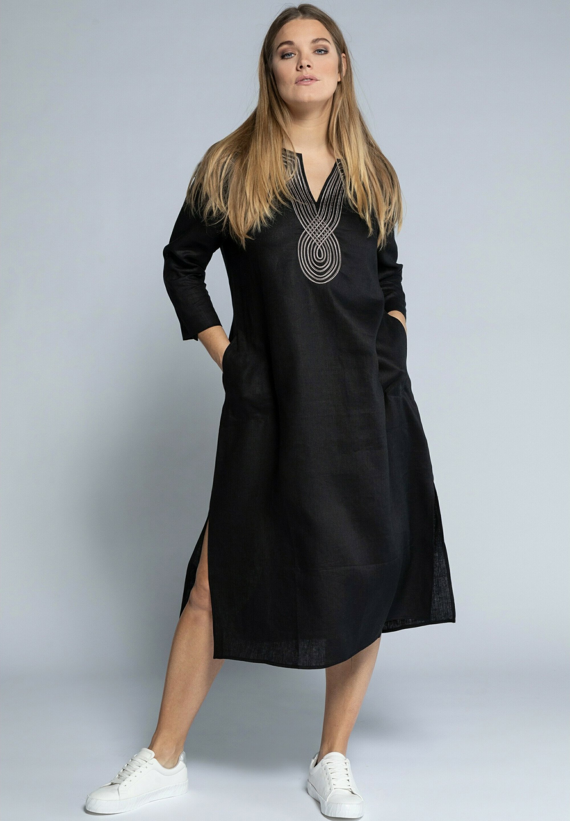 Ulla Popken Jurk - schwarz/zwart - Zalando.be