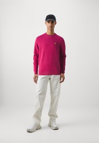 Lyle & Scott CREW NECK - Sportinis megztinis - rich burgundy