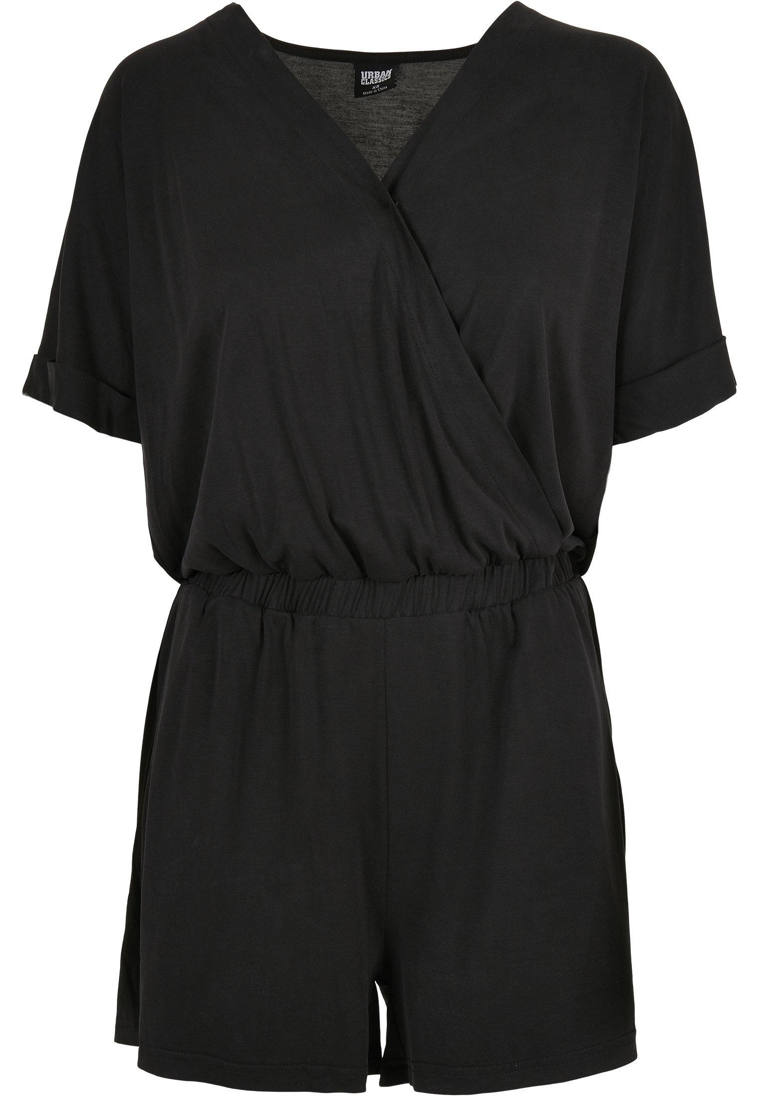 Urban Classics Damen Jumpsuit Aus Modal-Jersey – Loose Fit Mit V-Ausschnitt & Shorts – Perfekt Für Den Alltag