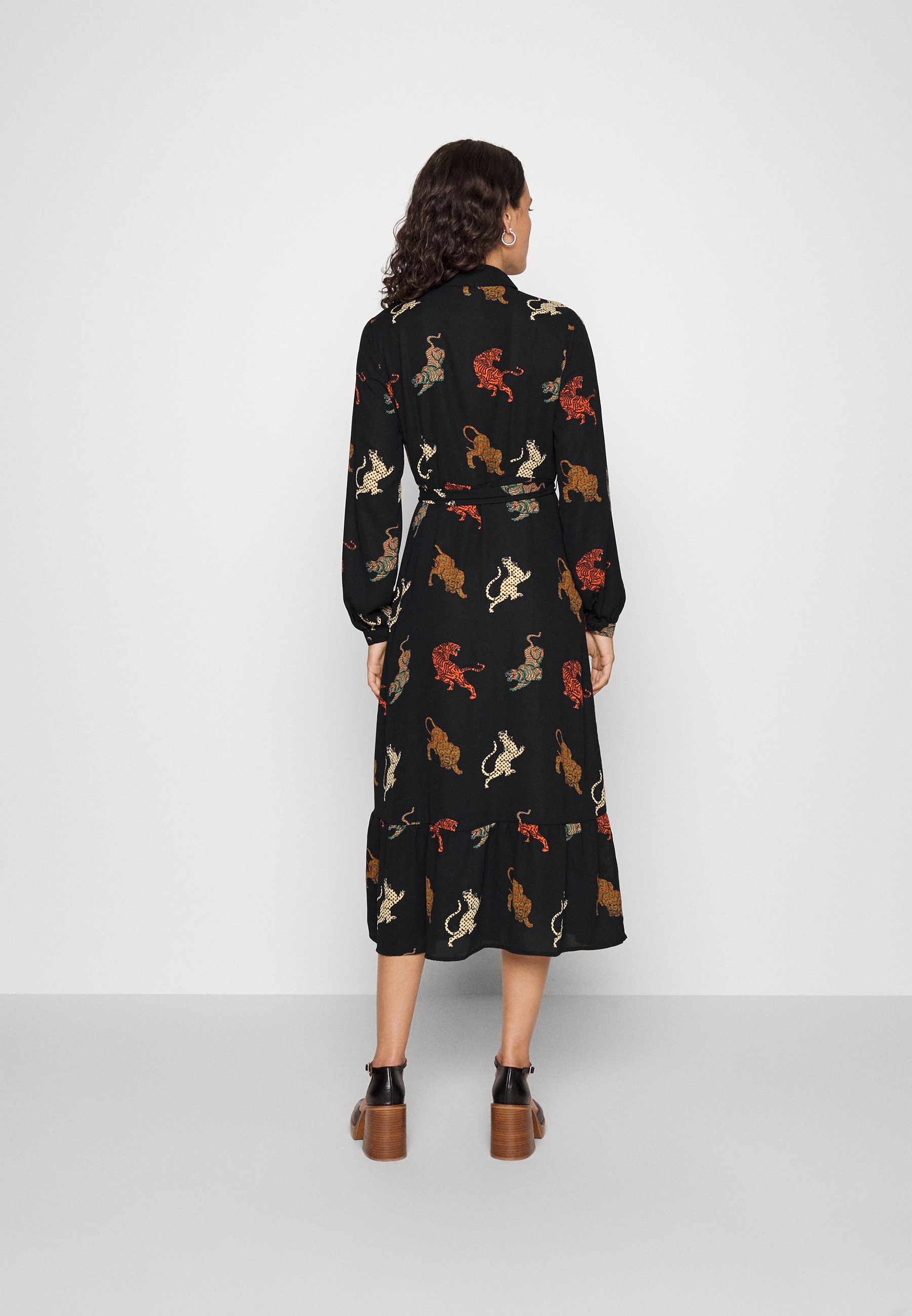 ONLY ONLALMA LIFE EMILY SHIRT DRESS - Blousejurk - black/zwart - Zalando.nl