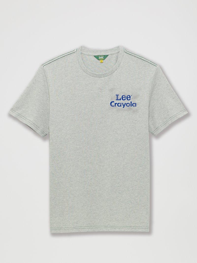 Lee T-shirt print grijs