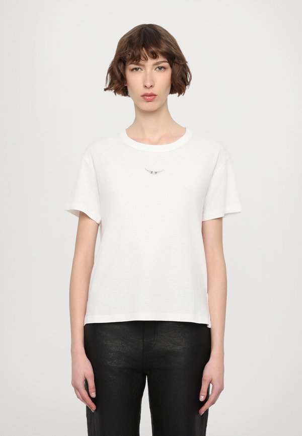 MARTA WINGS STRASS - Print T-shirt - blanc