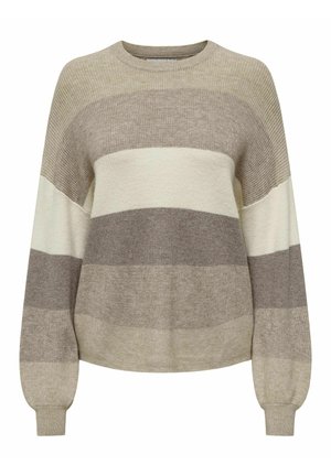 ONLY ONLATIA STRIPE - Striktrøje - feather gray