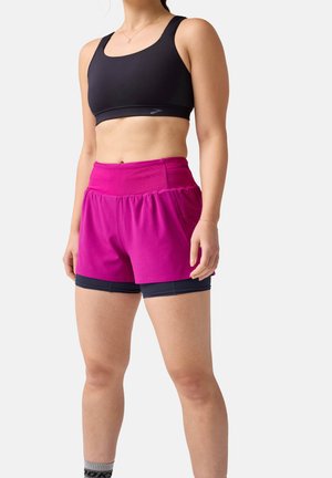 HIGH POINT 2.0 - 2-in-1 short - dk fuchsia blue nights