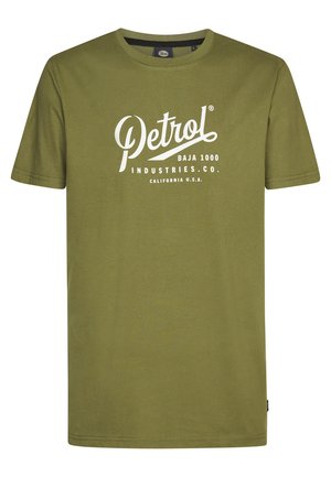 Petrol Industries, T-shirts print - dusty army