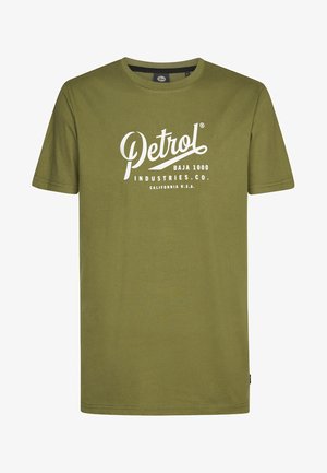 Petrol Industries, T-shirts print - dusty army