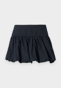 Drop-Waist Bubble Hem Mini Skort - Minisvārki - black beauty
