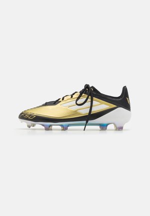 adidas Performance F50 ELITE FG MESSI - Ghete de fotbal pentru teren tare - gold metallic/footwear white/core black
