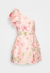 DARCY ONE SHOULDER BOW MINI - Cocktailkleid/festliches Kleid - coral