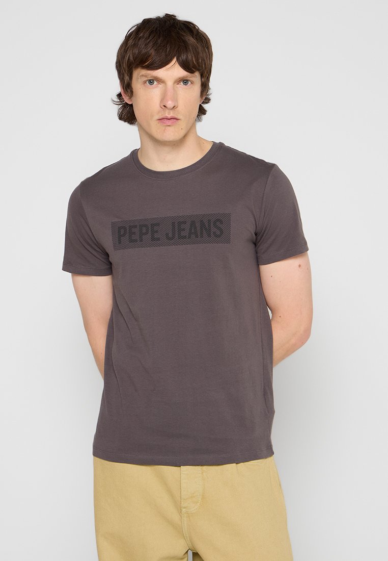 Pepe Jeans T-shirt print donkergrijs