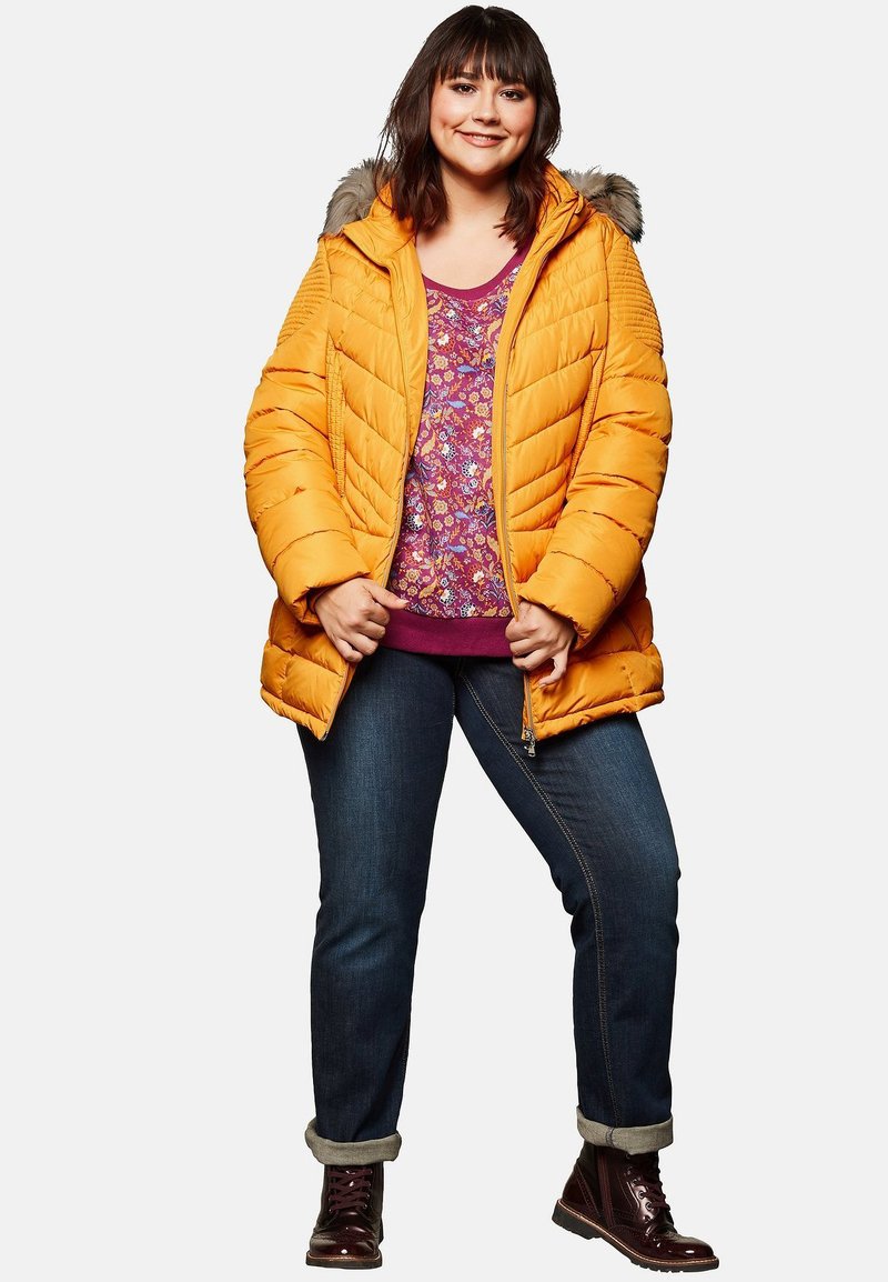 Damen Leichte Jacken | Sheego Winterjacke mustard yellow/senf - DW96692 Damen Leichte Jacken | Sheego Winterjacke mustard yellow/senf - DW96692