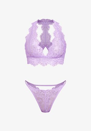 Cupshe, ELEGANT LACE LINGERIE SET - Apatinio trikotažo rinkinys - mauve