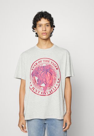 T-shirt con stampa - grey melange