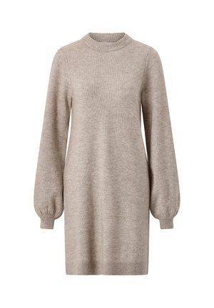Ellos Collection, STRICKKLEID MIT LANGEN ÄRMELN - Strikkjoler - farbe beige
