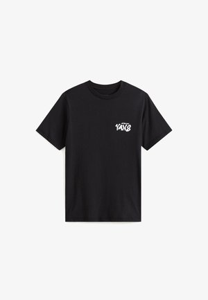 Sort bomulds t-shirt med korte ærmer og rund hals. Har "OFFICIAL VANS" logo i hvidt på venstre brystområde.
