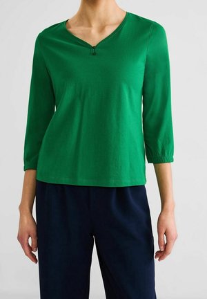 Blouse - mottled dark green