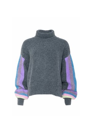 Elias Rumelis, ANILA - TURTLE NECK SWEATER - Jersey de punto - black melange