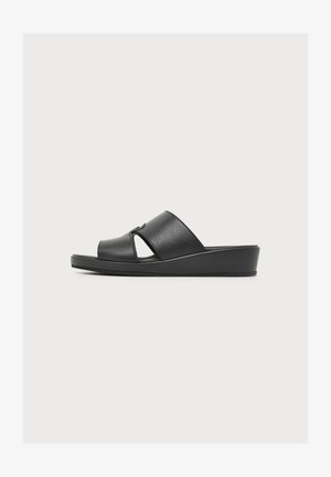 Emporio Armani, SABOT VITELLO - Sandales - nero