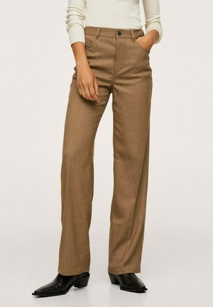 Trousers - marron moyen