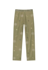 PULL&BEAR Pantalon classique - green