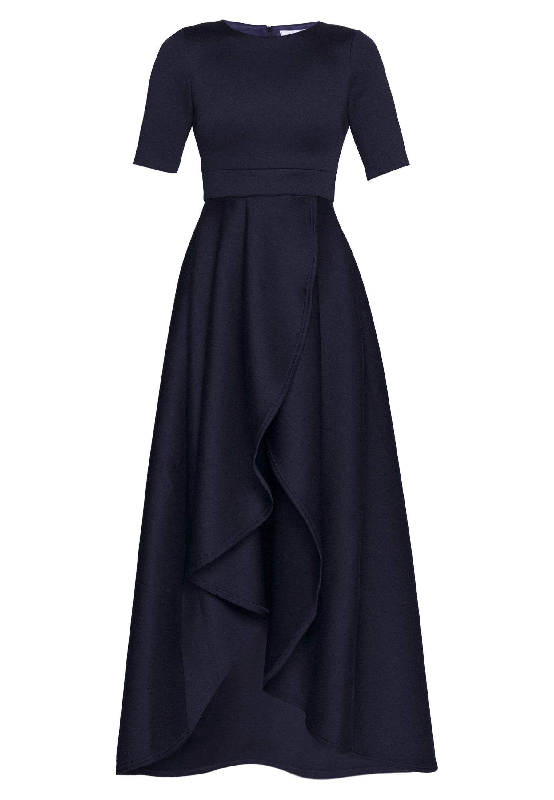 True violet short sleeve wrap volume maxi dress Clearance