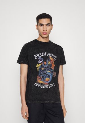 RATTLE - T-shirt con stampa - black