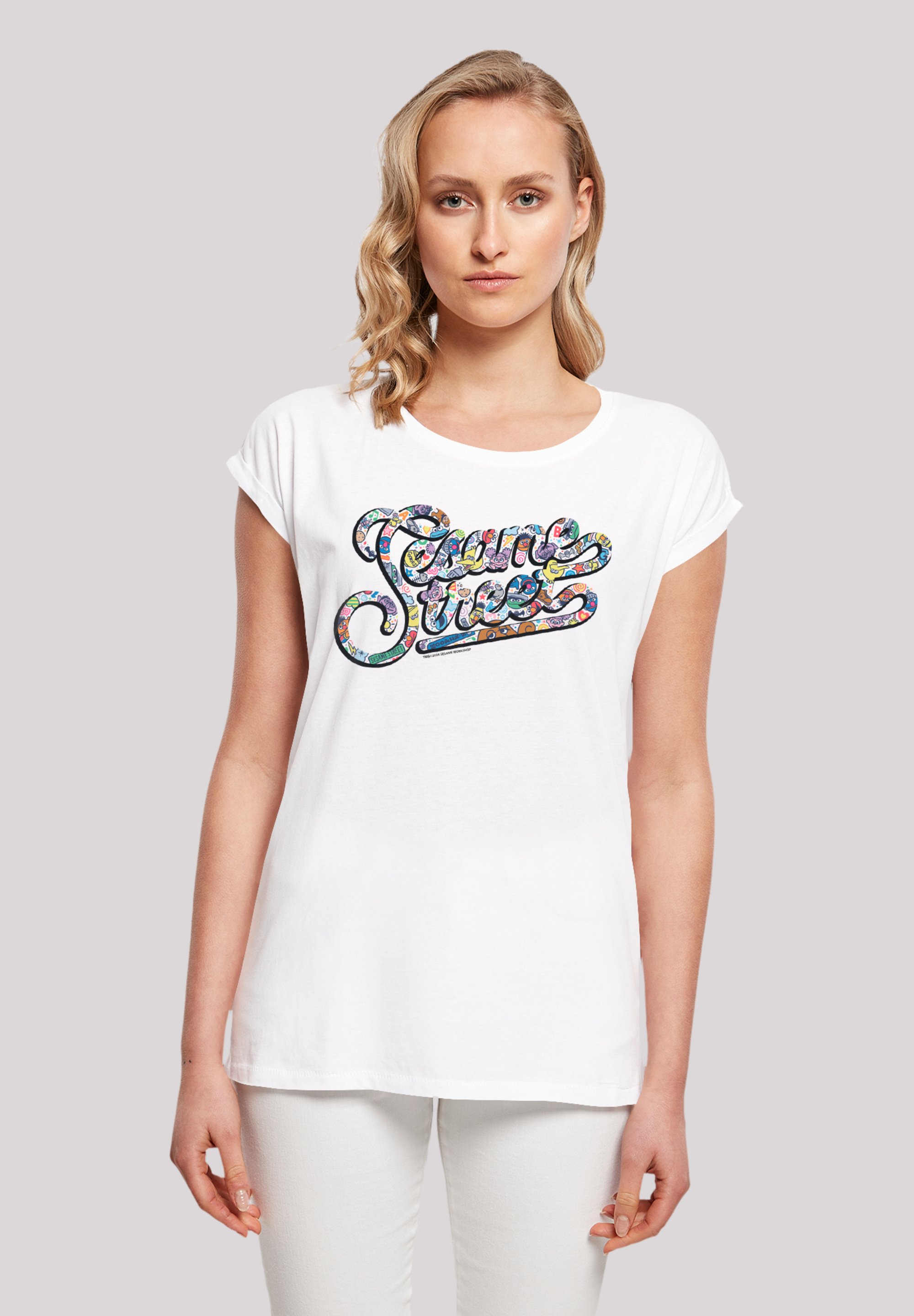 KEY LARGO Damen Motto T-Shirt, Rundhals, Lockere Passform, Weiche Baumwollmischung