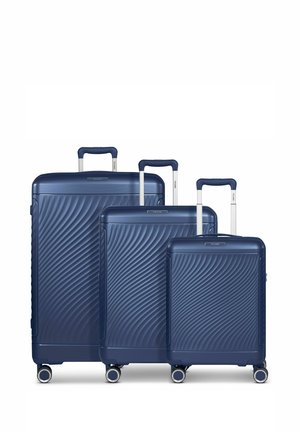 VIENNA 3-TEILIG MIT DEHNFALTE - Trolley - navy blue