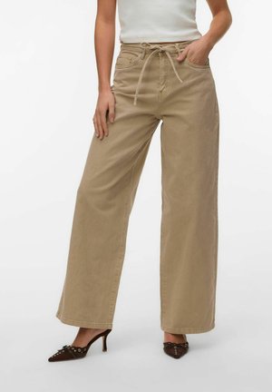 VMWIEN MID RISE - Wide Leg - silver mink