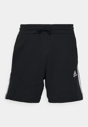 adidas Sportswear ESSENTIALS FRENCH TERRY 3-STRIPES - Sports shorts - black