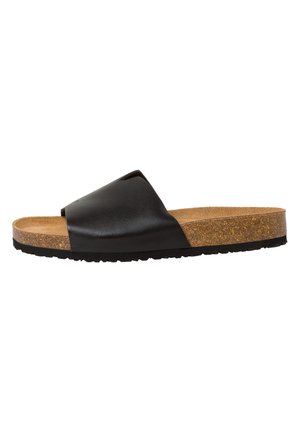 Sandalias planas - black leather