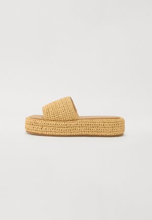 ALDO, BOHEMINA - Pantolette flach - natural