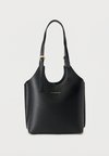 METALLIC LOGO TOTE BAG - Käekott - black