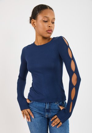 Langærmet T-shirt - pageant blue