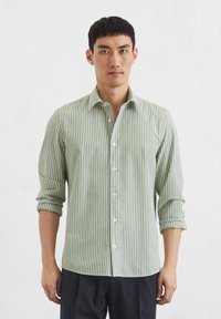 Marc O'Polo NEW KENT COLLAR LONG SLEEVE ROUND HEM - Zakelijk overhemd - multi  spring fern