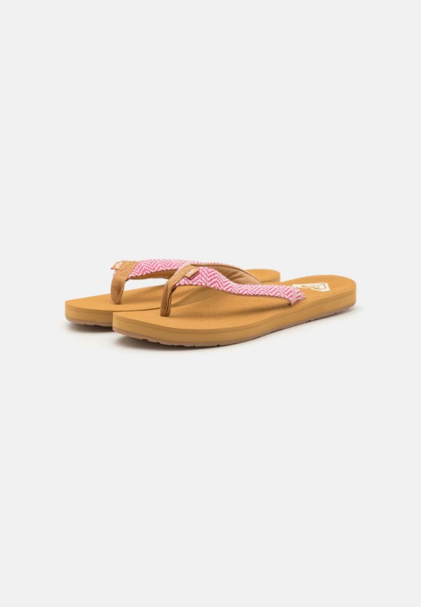PORTO - T-bar sandals - raspberry2