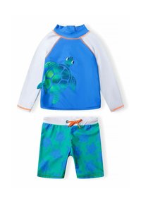 MINOTI - 2 PIECE LONG SLEEVE SET - Surferské tričko - royal blue green white Miniatúrny obrázok 1