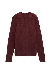 MIT STEHKRAGEN - Džemperis - tawny port red melange