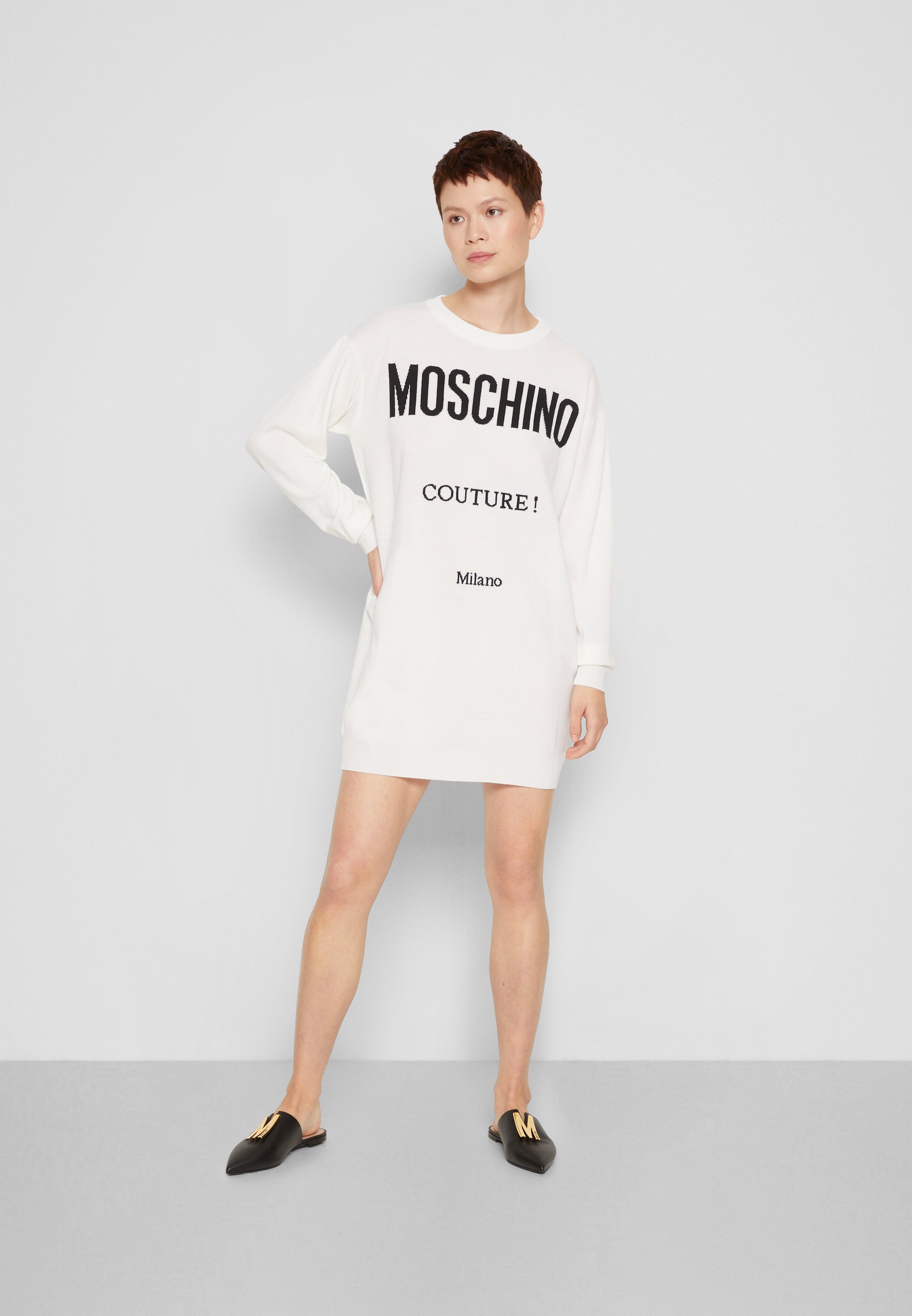 moschino jumper dress womens