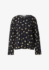 Niet geselecteerd, navy flower alloverprint