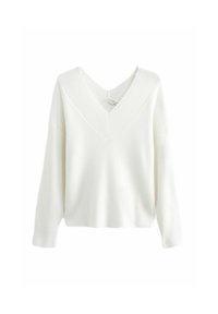 V-NECK TALL  - Maglione - ecru