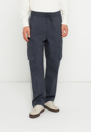 BAGGY TRACK PANT - Pantalon cargo - dark blue